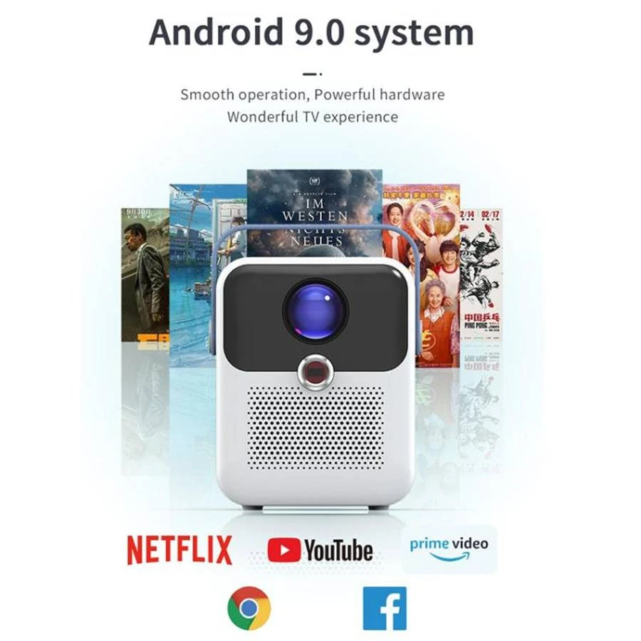 Portable HD Android Projector Smart Home Theater
