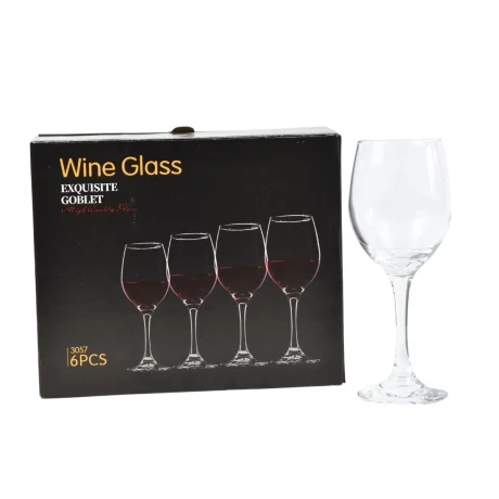 Exquisite Goblet Wine Glass Set – 6 Piece Pack