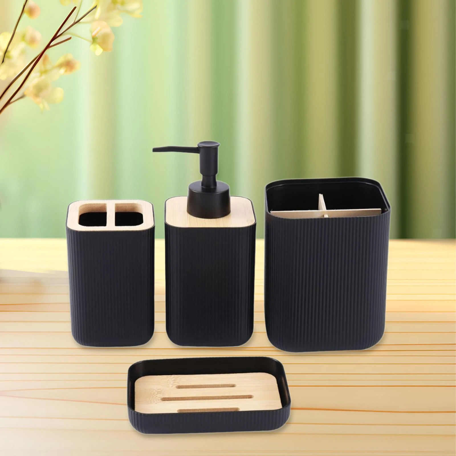 4X Bathroom Organizer, Bathroom Accessories Set, Practical Gift, Bathroom Decor, Toiletries Storage, Bathroom Essential