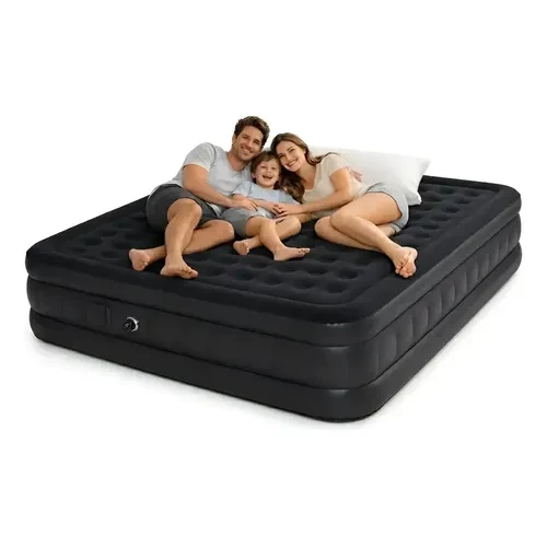 Portable inflatable air bed